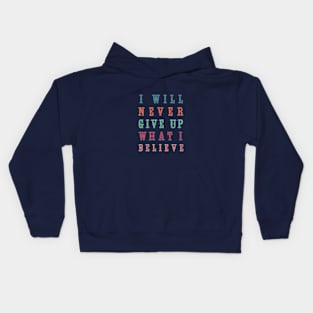 Never Give Up Kids Hoodie